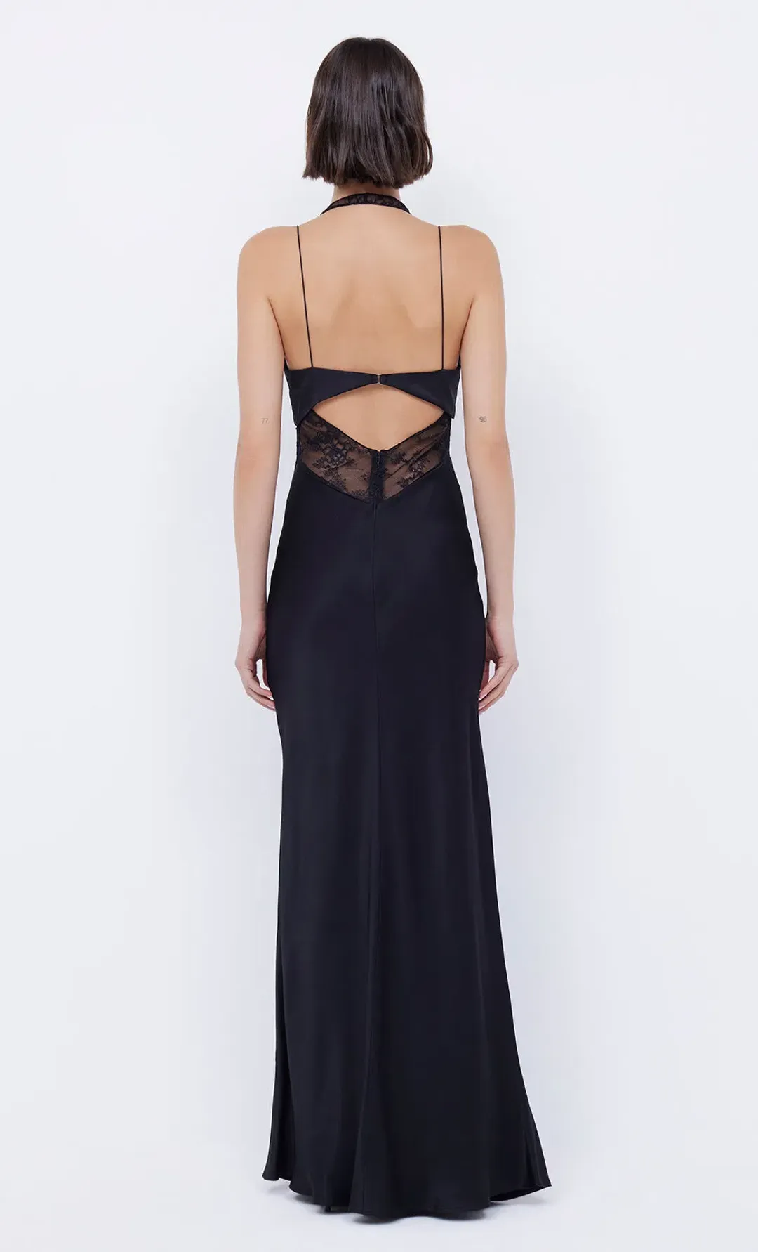 Bec & Bridge Liv Halter Maxi Dress Black Size 8 for rent on The Volte - main image