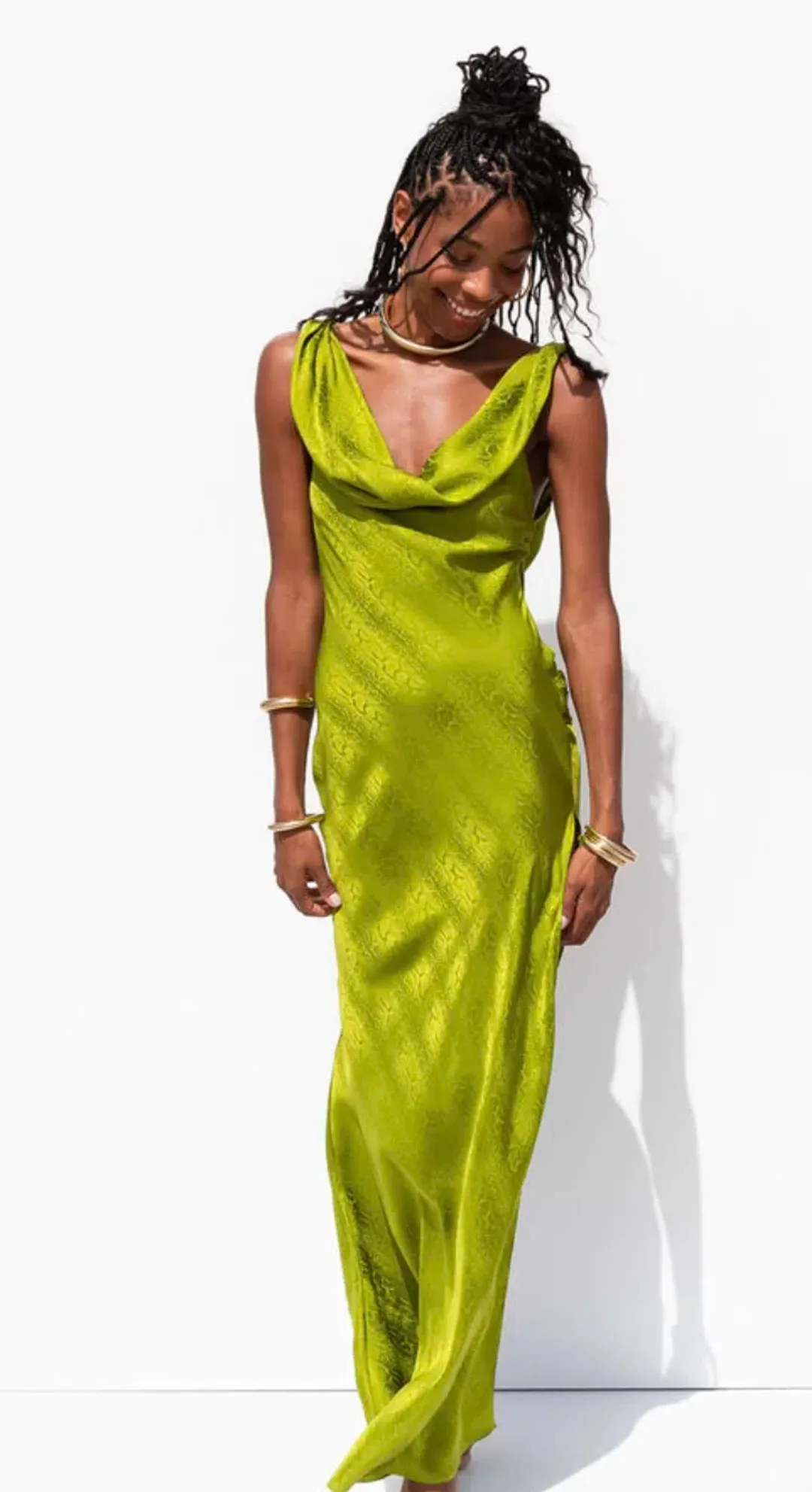 Rat & Boa Navarra Dress Lime Size 8 for rent on The Volte - main image