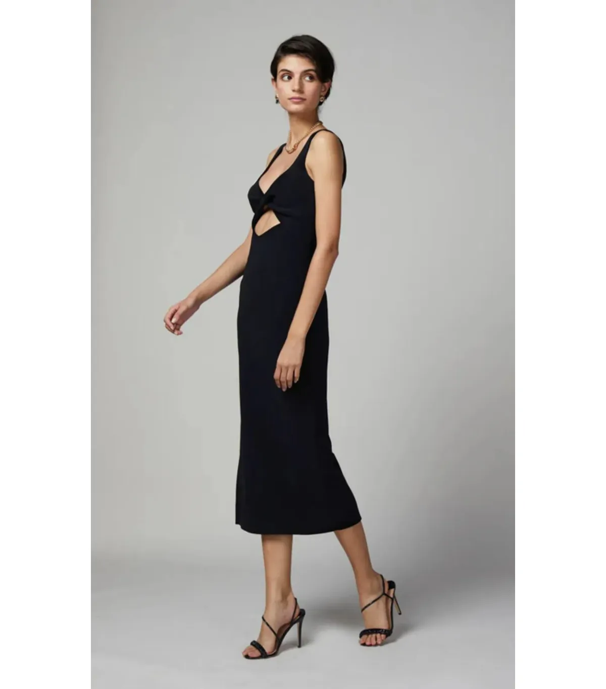 Bec & Bridge Joelle Midi Dress in Black Size AU 10  - Image 2