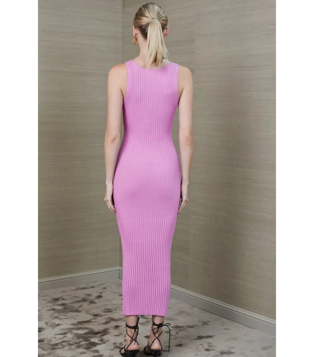 Bec & Bridge White Water Midi Dress in Bubblegum Size AU 8 for rent on The Volte - main image