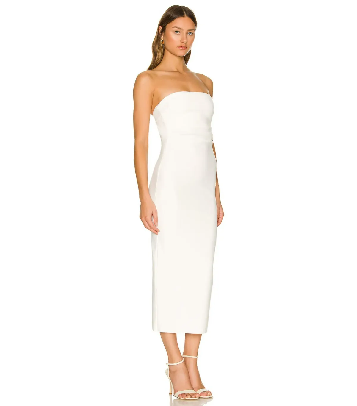 Bec & Bridge Noa Midi Dress Ivory Size AU 10 - Image 2