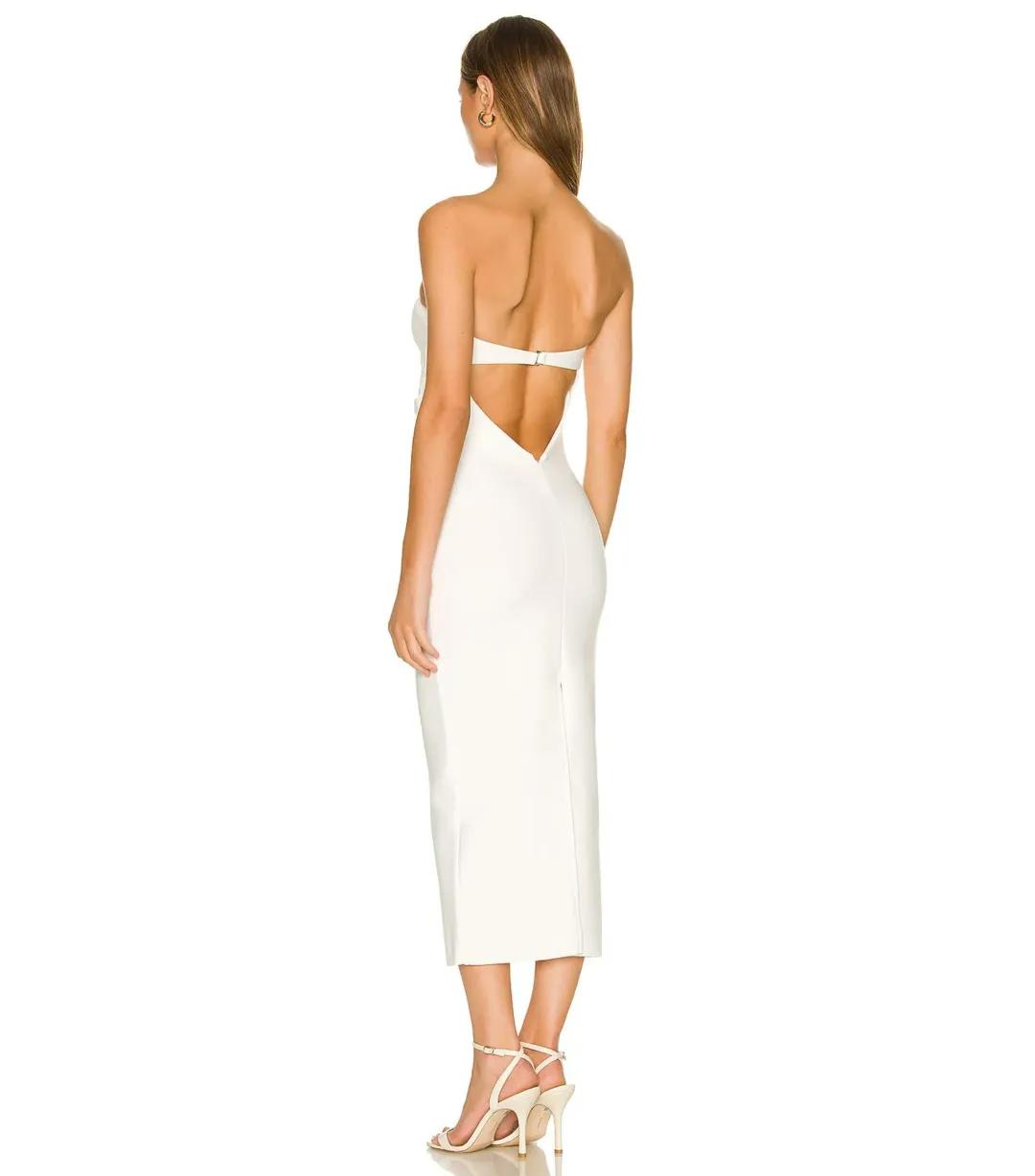 Bec & Bridge Noa Midi Dress Ivory Size AU 10 for rent on The Volte - main image