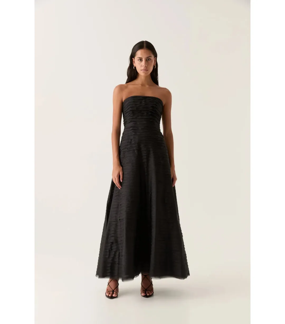 Aje Soundscape Maxi Dress Black Size AU 10  for rent on The Volte - main image