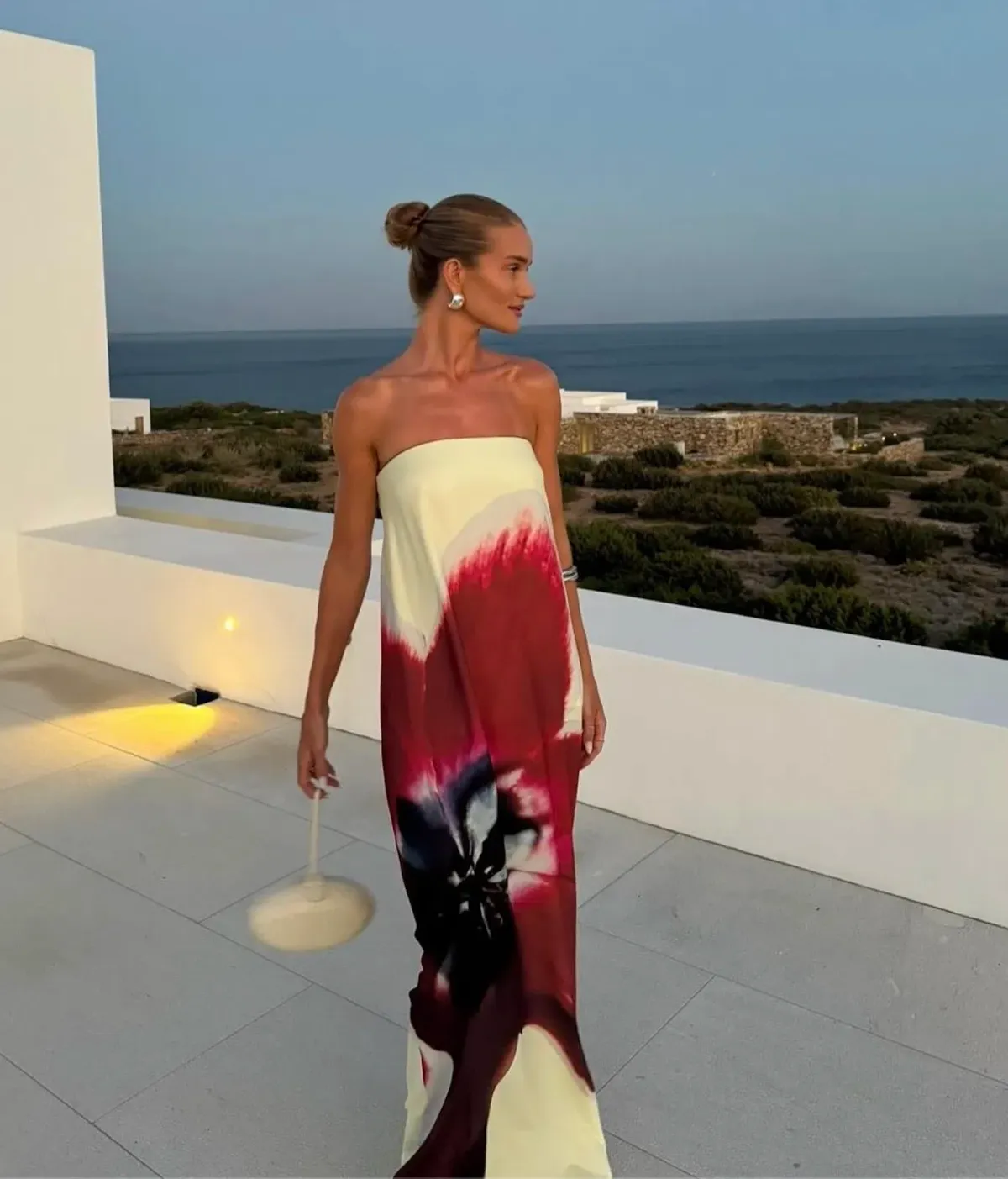 Rat & Boa Antheia Dress Cream Print Size L / AU 12  - Image 4