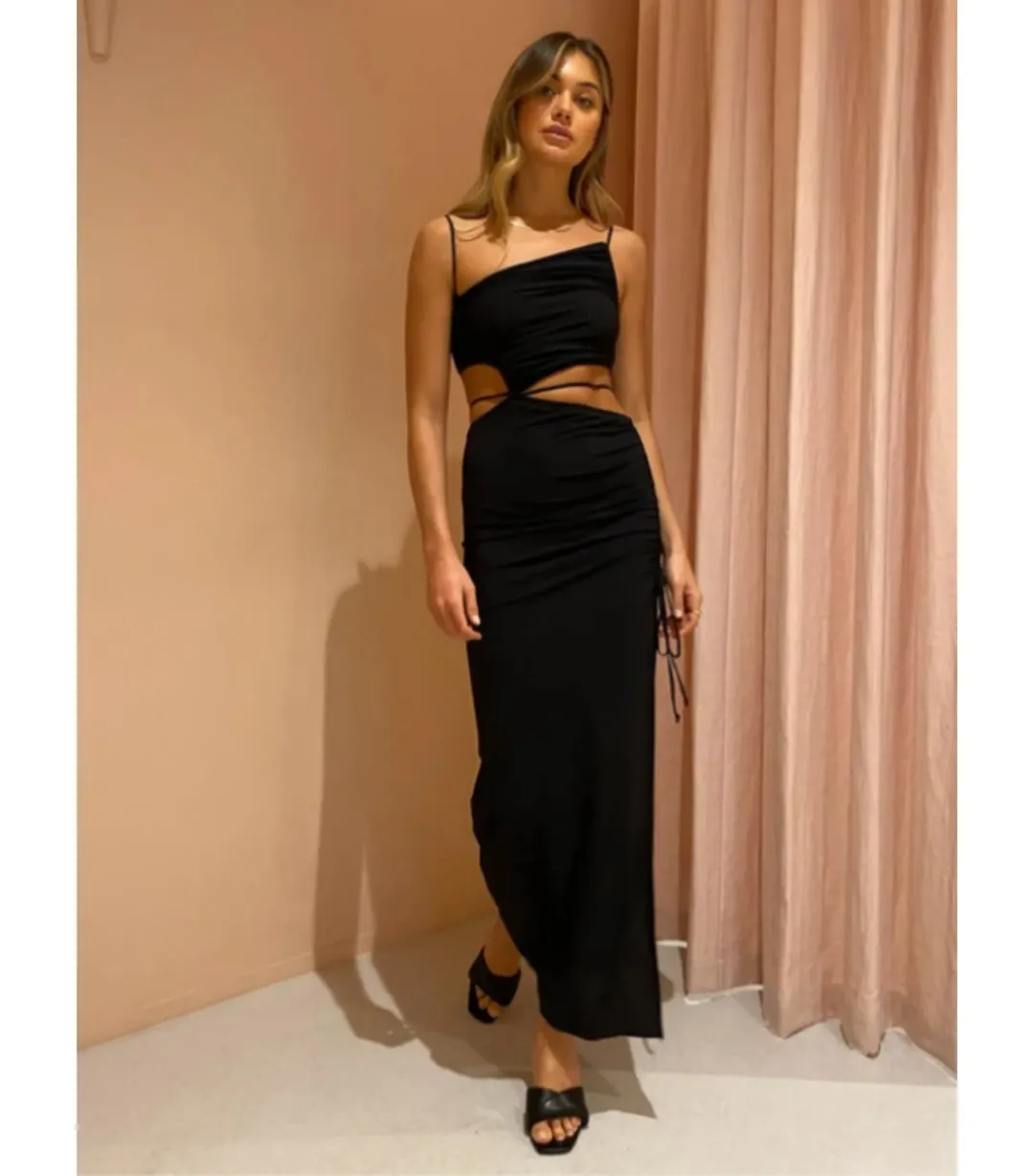 Bec & Bridge Dilkon Maxi Dress Black Size AU 10 for rent on The Volte - main image