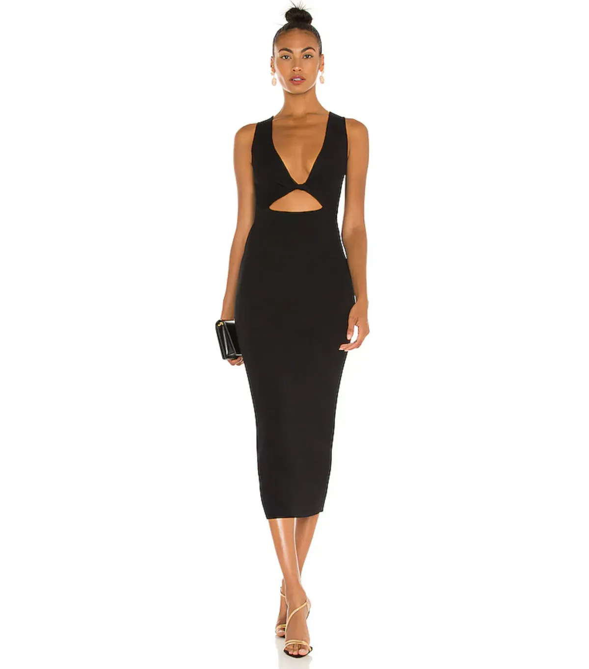 Bec & Bridge Sorbet Summer Midi Dress in Black Size AU 8 - Image 1
