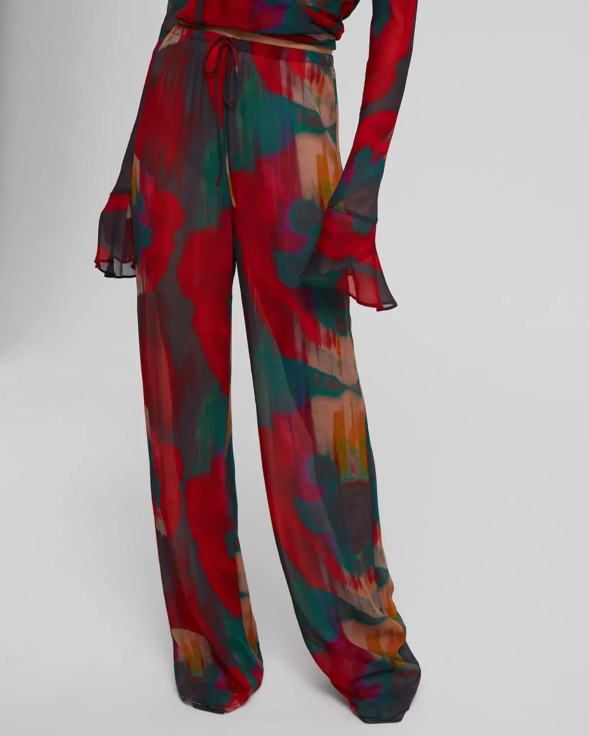 Rat & Boa Roma Gemini Blouse Size S & Roma Trousers Set Multi Size M/Au 8  - Image 4