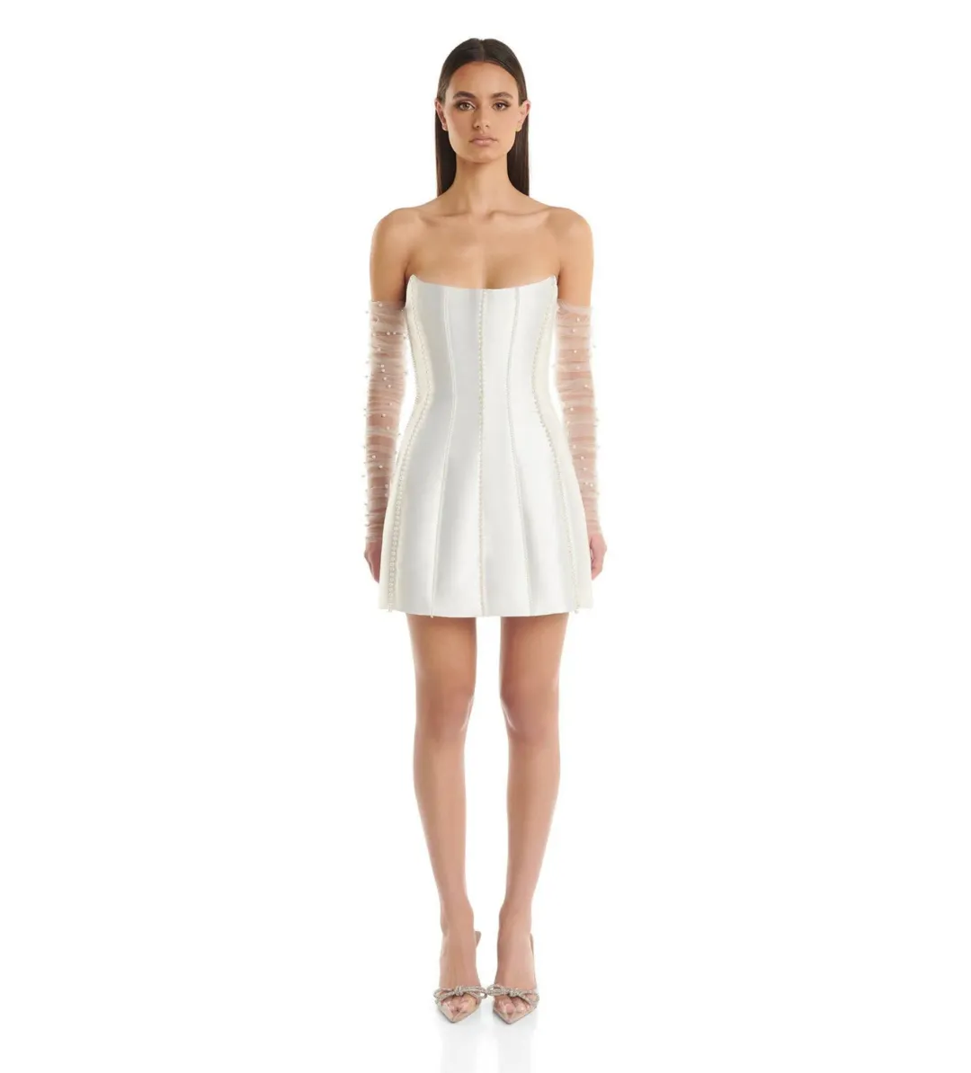 Eliya The Label Kayla Dress White Size 10  for rent on The Volte - main image
