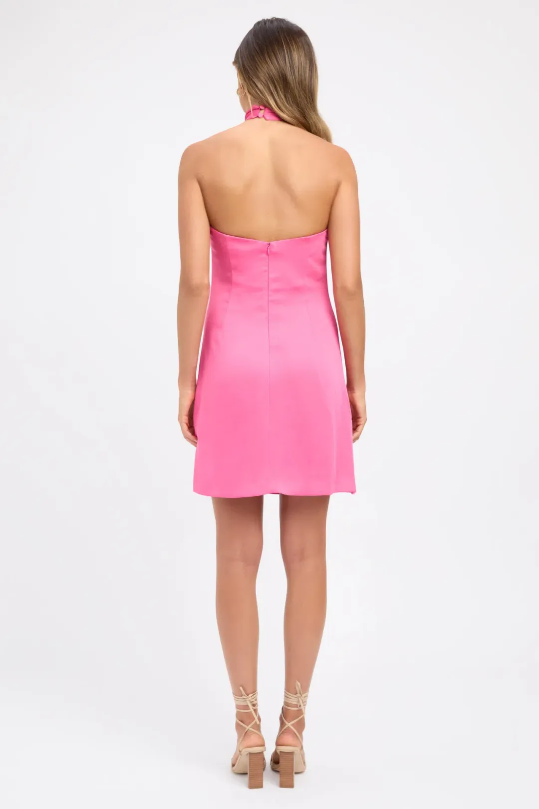 Kookai Milan Knot Mini Dress in Hibiscus Size 38 / AU 10 for rent on The Volte - main image