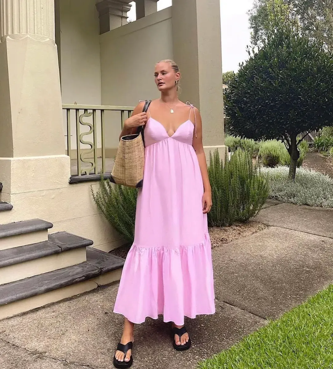 Steele Leonora Maxi Dress Pink Size M / Au 10 for rent on The Volte - main image