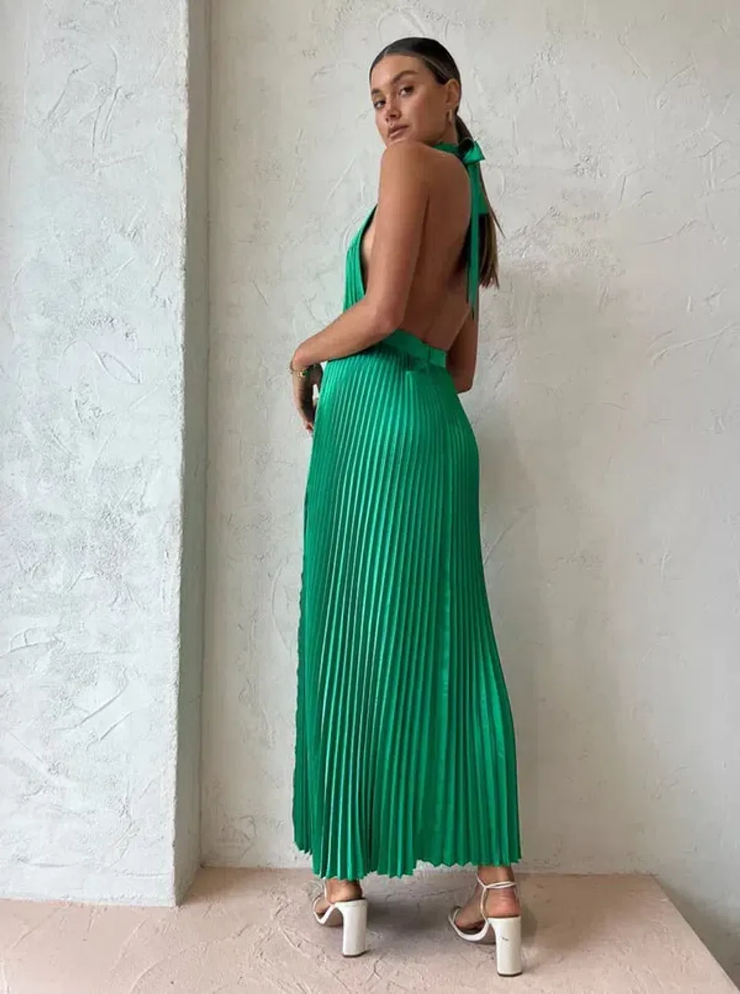 L'Idee Renaissance Gown in Bright Green Size AU 10  for rent on The Volte - main image