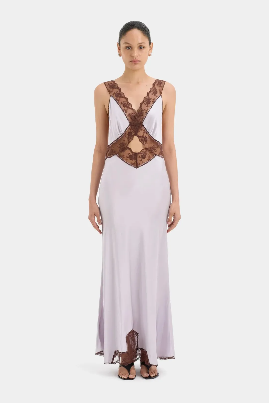 Sir the Label Aries Cut Out Gown Lilac Size 6 for rent on The Volte - main image