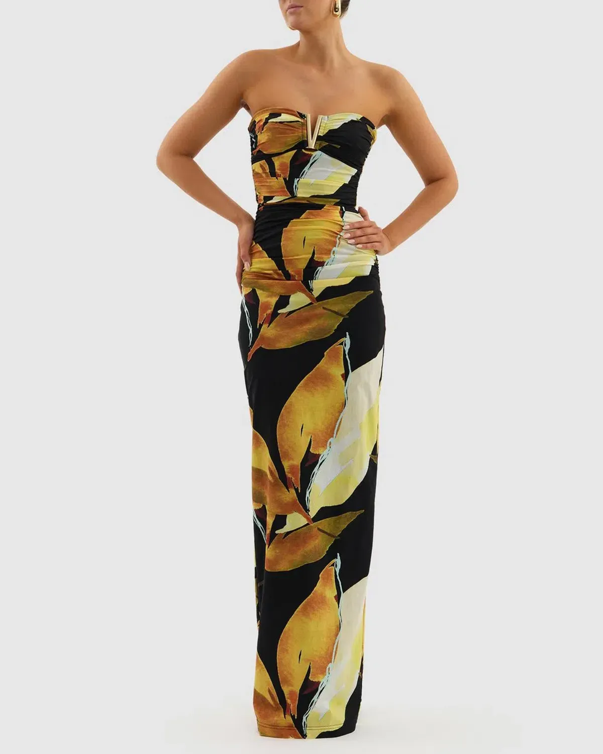 Rebecca Vallance Petals Of Paradise Gown Print Size 10 - Image 1
