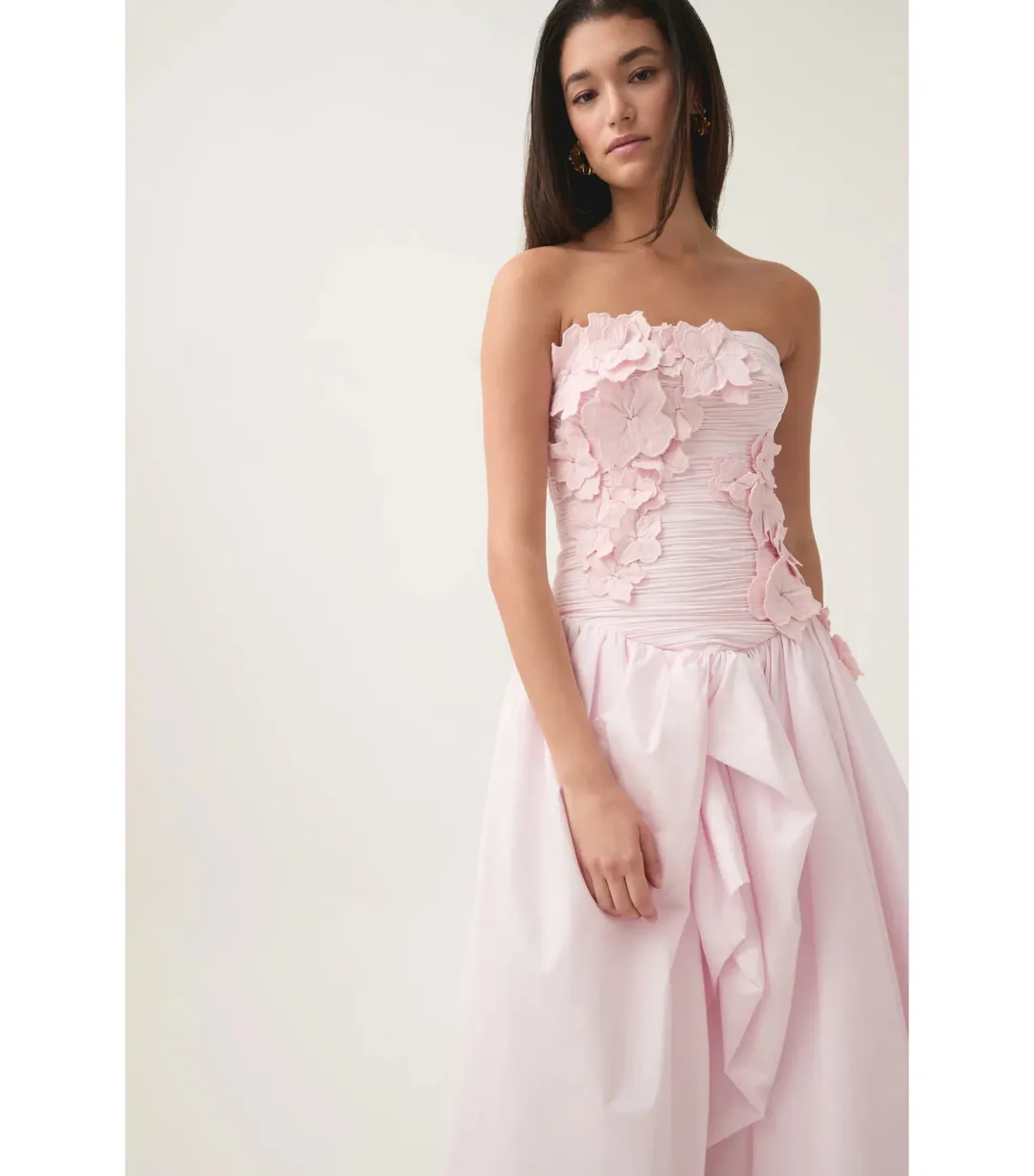 Aje Splendour Flower Gown Pastel Pink Size AU 8   for rent on The Volte - main image
