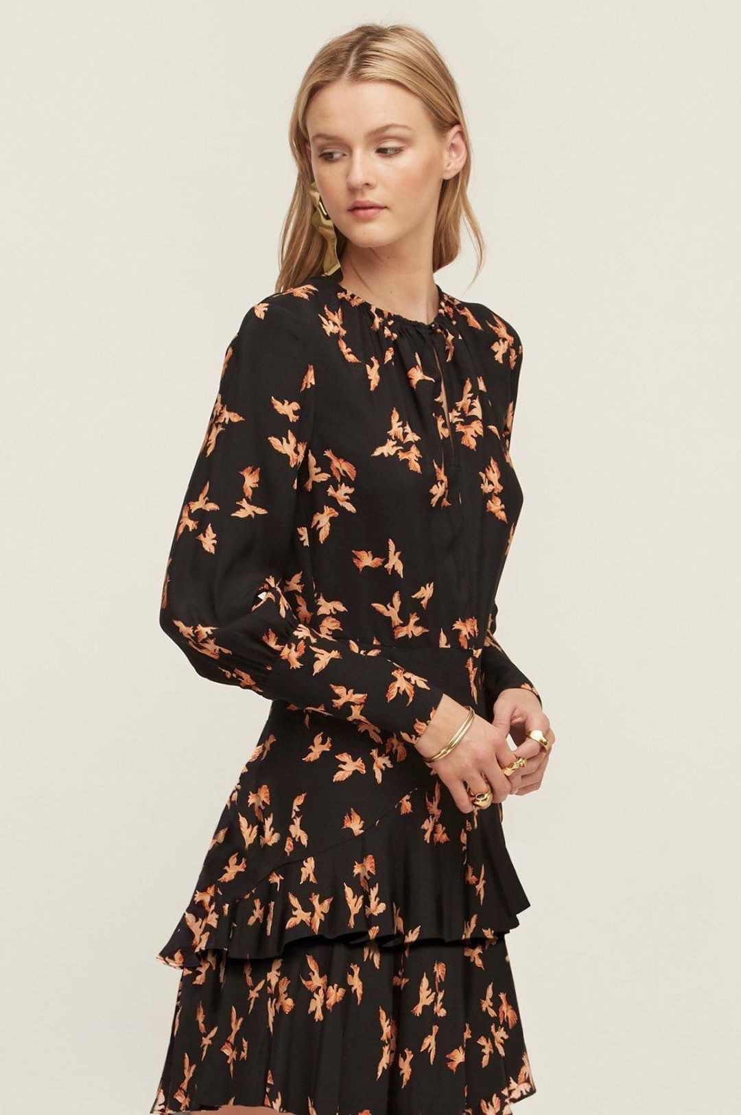 Lover the Label Dove Mini Dress Black Size 12 for rent on The Volte - main image