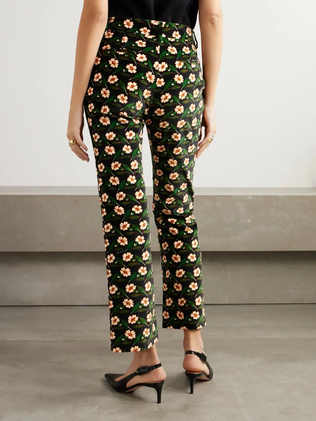 La Double J 24/7 Pants Mayfair Black in Cotton Velvet Size XS / AU 6 for rent on The Volte - main image