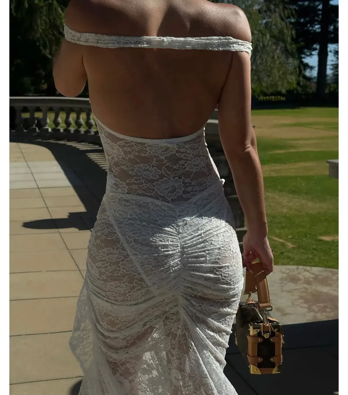 Natalie Rolt Aubrey Lace Dress White Size AU 6 - Image 2