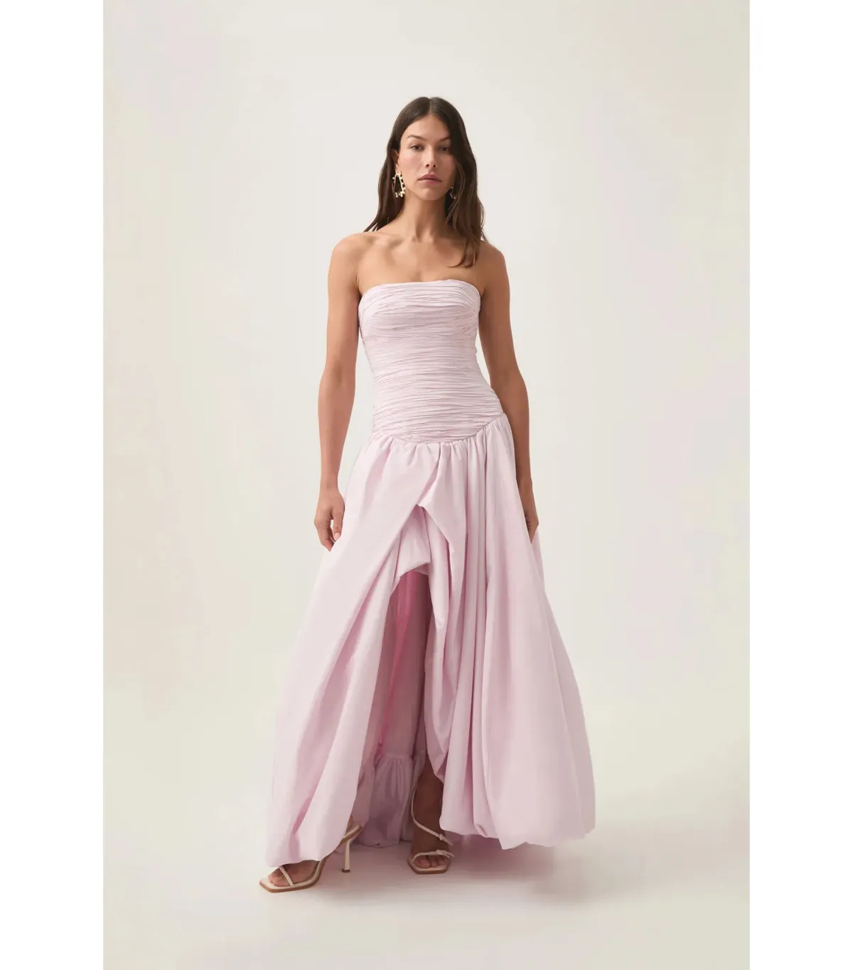 Aje Violette Bubble Hem Maxi Dress Pastel Pink Size AU 6 - Image 1