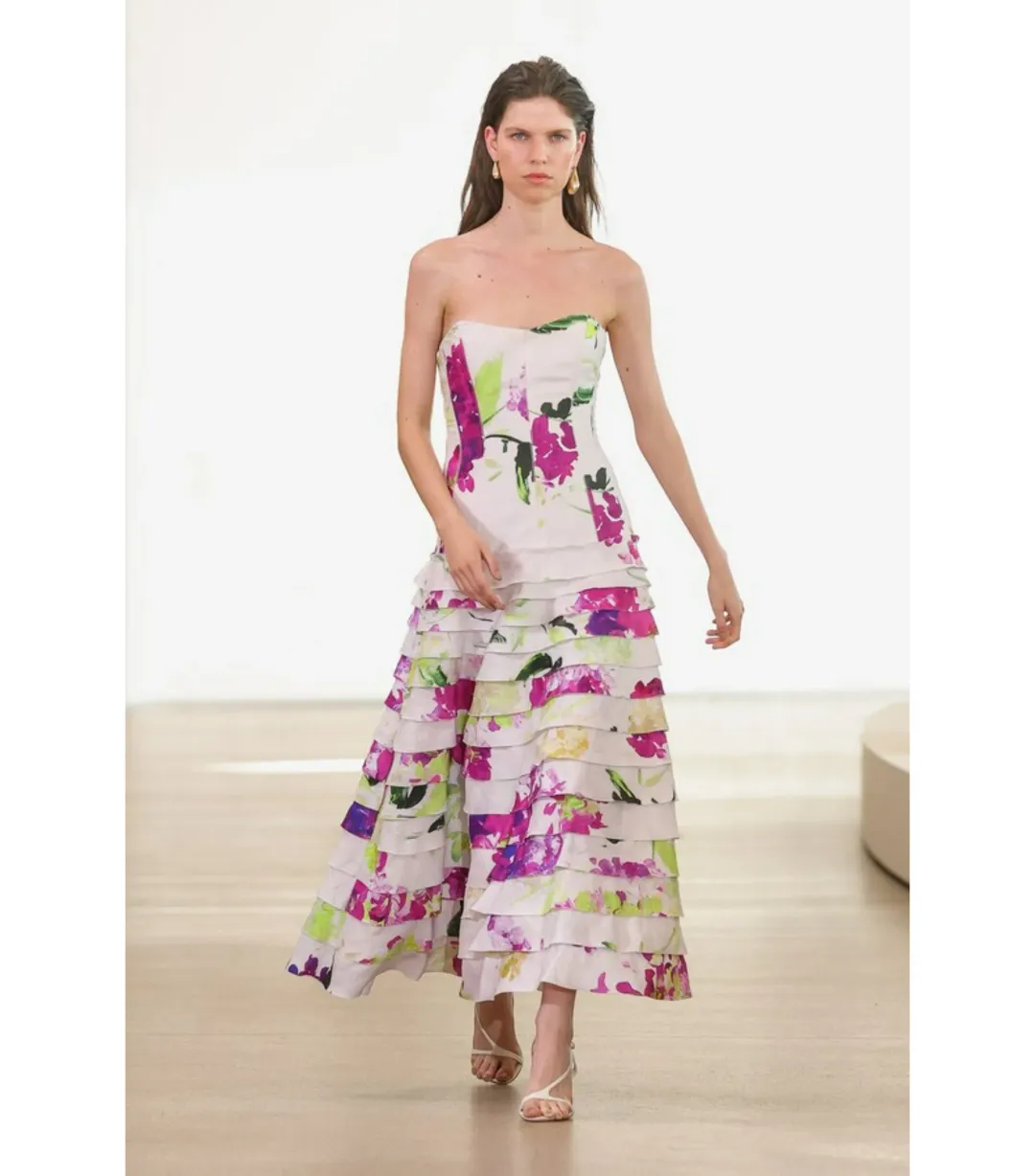 Aje Victoria Gown in Wild Hydrangea Size AU 8 for rent on The Volte - main image