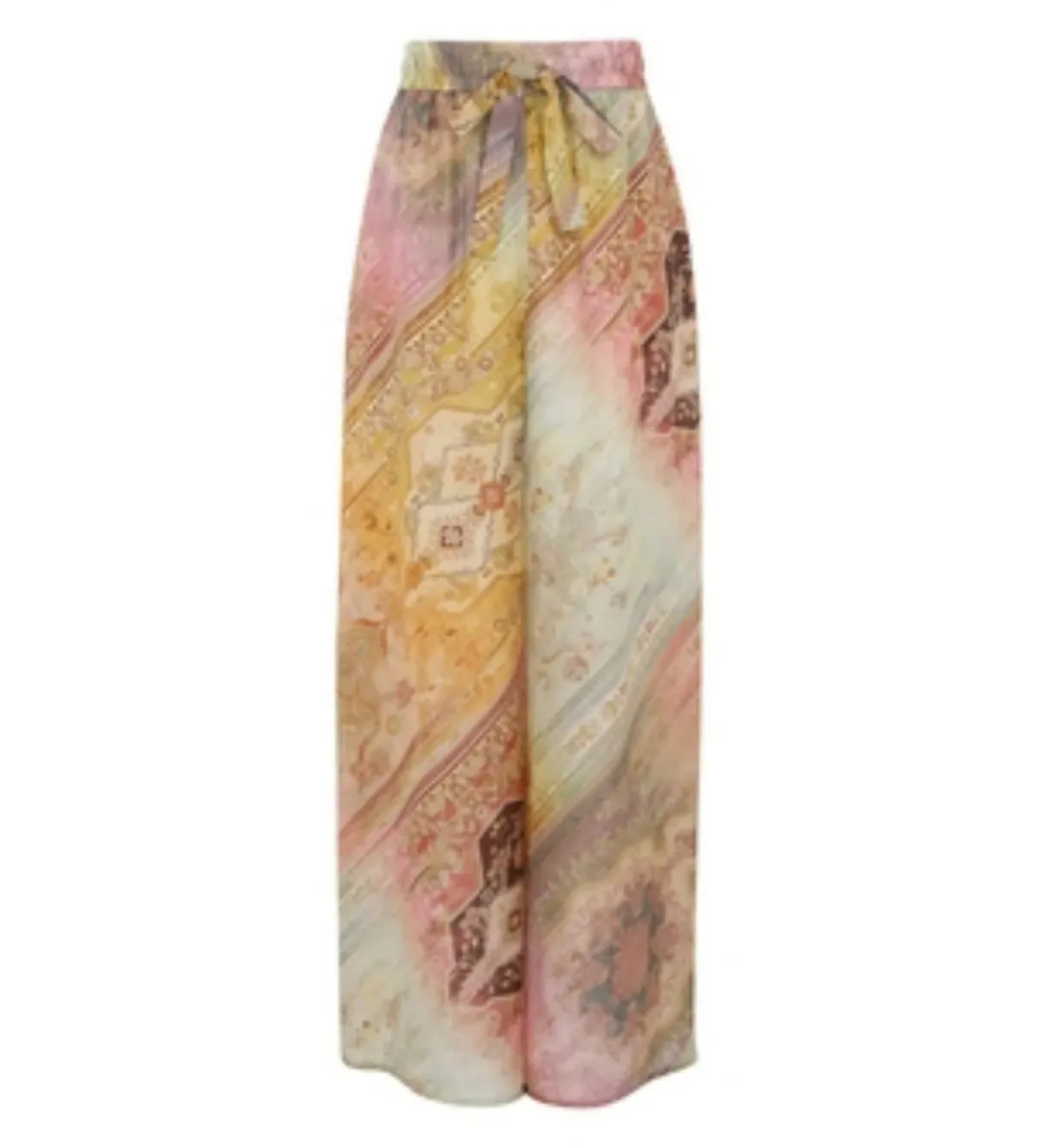 Zimmermann The Tallow Relaxed Shirt Size 0P/Au 6 and The Tallow Relaxed Pant in Ombre Multi Size 1/Au 10  Set  for rent on The Volte - main image