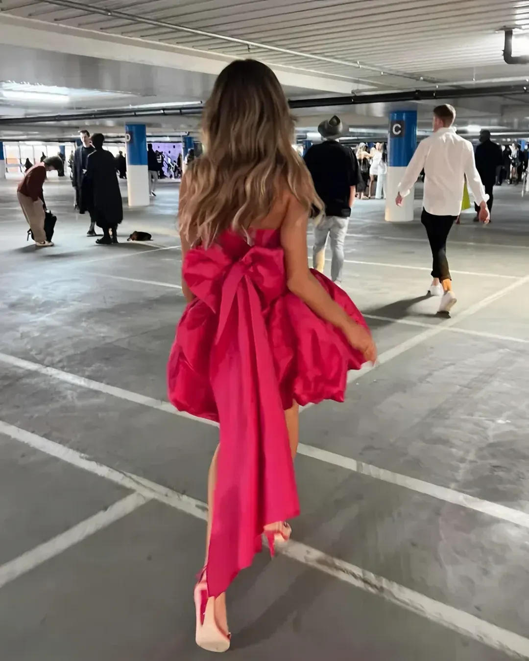 Aje Piacere Bubble Hem Mini Dress Fuchsia Size S / AU 8 for rent on The Volte - main image