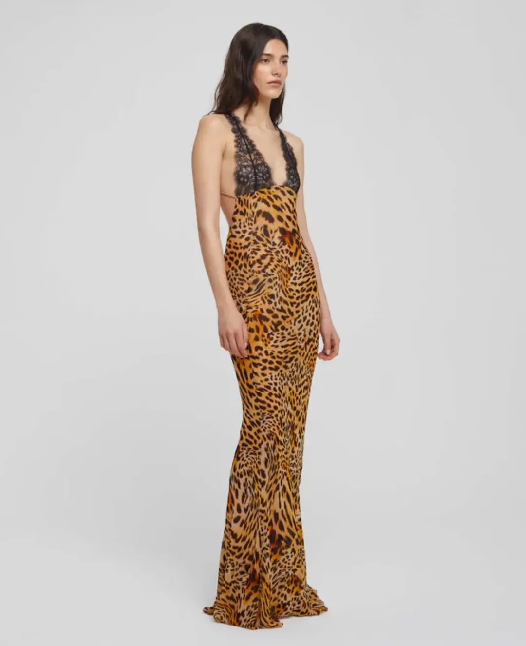 Rat & Boa Akima Leopard Slip Dress Print Size S / AU 8 for rent on The Volte - main image