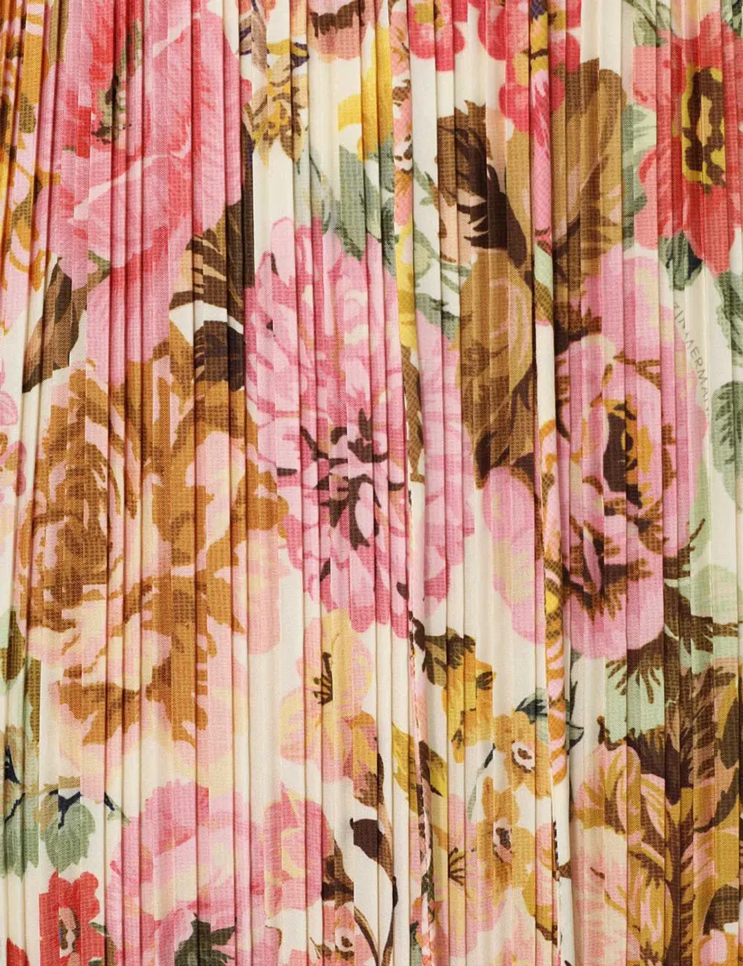 Zimmermann Golden Pleated Slip Dress in Pink Rose Size 2 / AU 12 for rent on The Volte - main image