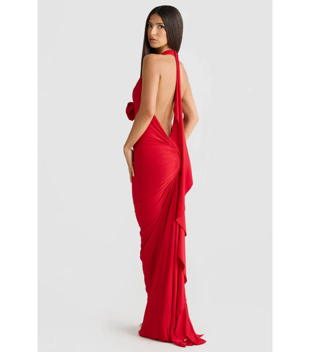 Melani the label Arabella Dress in Red Size AU 6 for rent on The Volte - main image