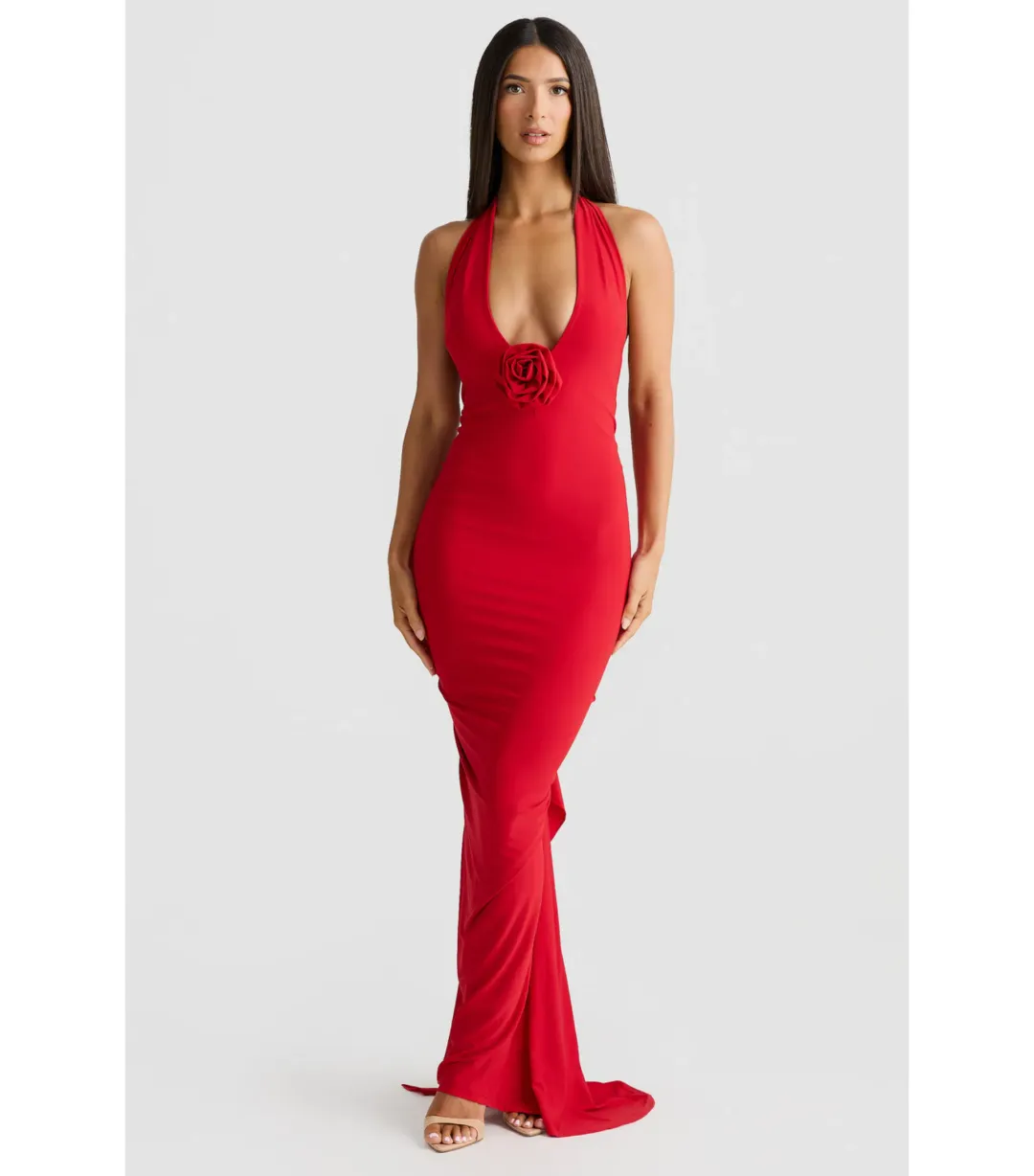 Melani the label Arabella Dress in Red Size AU 6 for rent on The Volte - main image