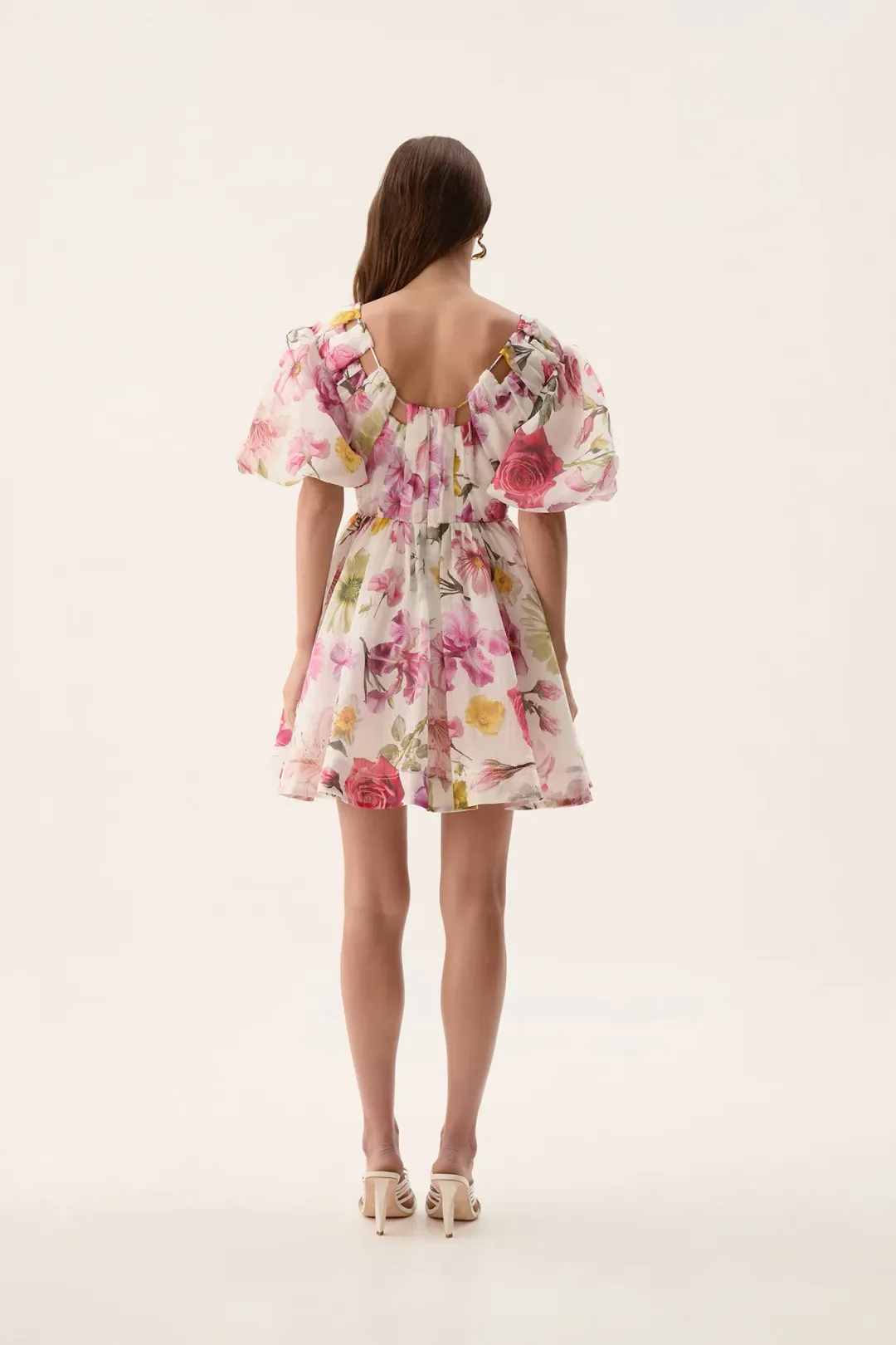 Aje Fleur Mini Dress in Collage Floral Size AU 10 for rent on The Volte - main image