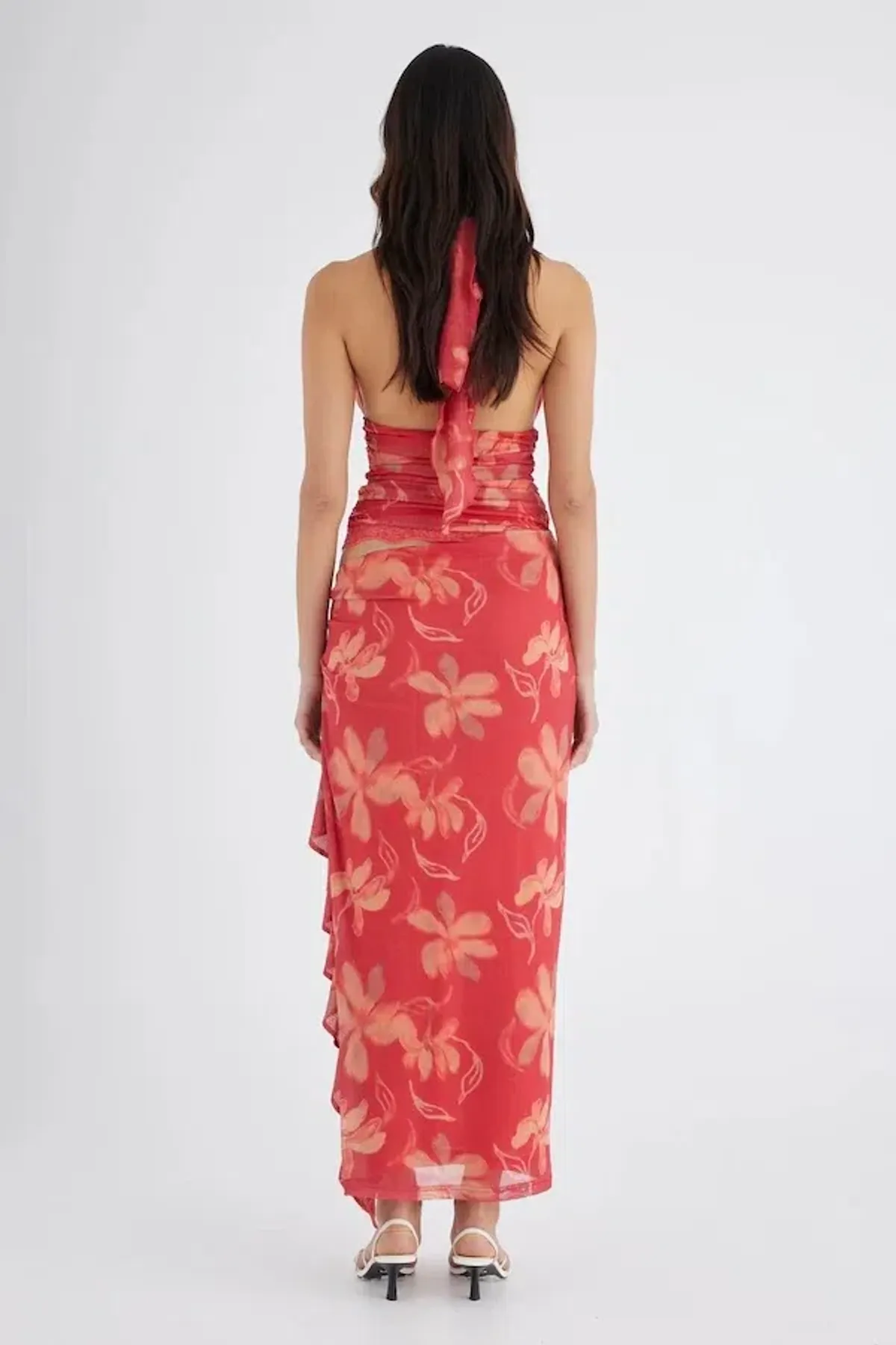 Benni Penelope Maxi Dress in Hibiscus Floral Size 8 - Image 3