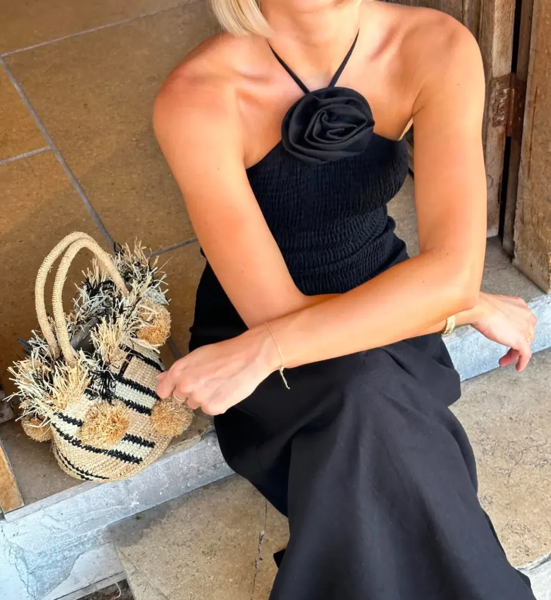 The Wolf Gang Siesta Maxi Dress Black Size XS / AU 6 for rent on The Volte - main image