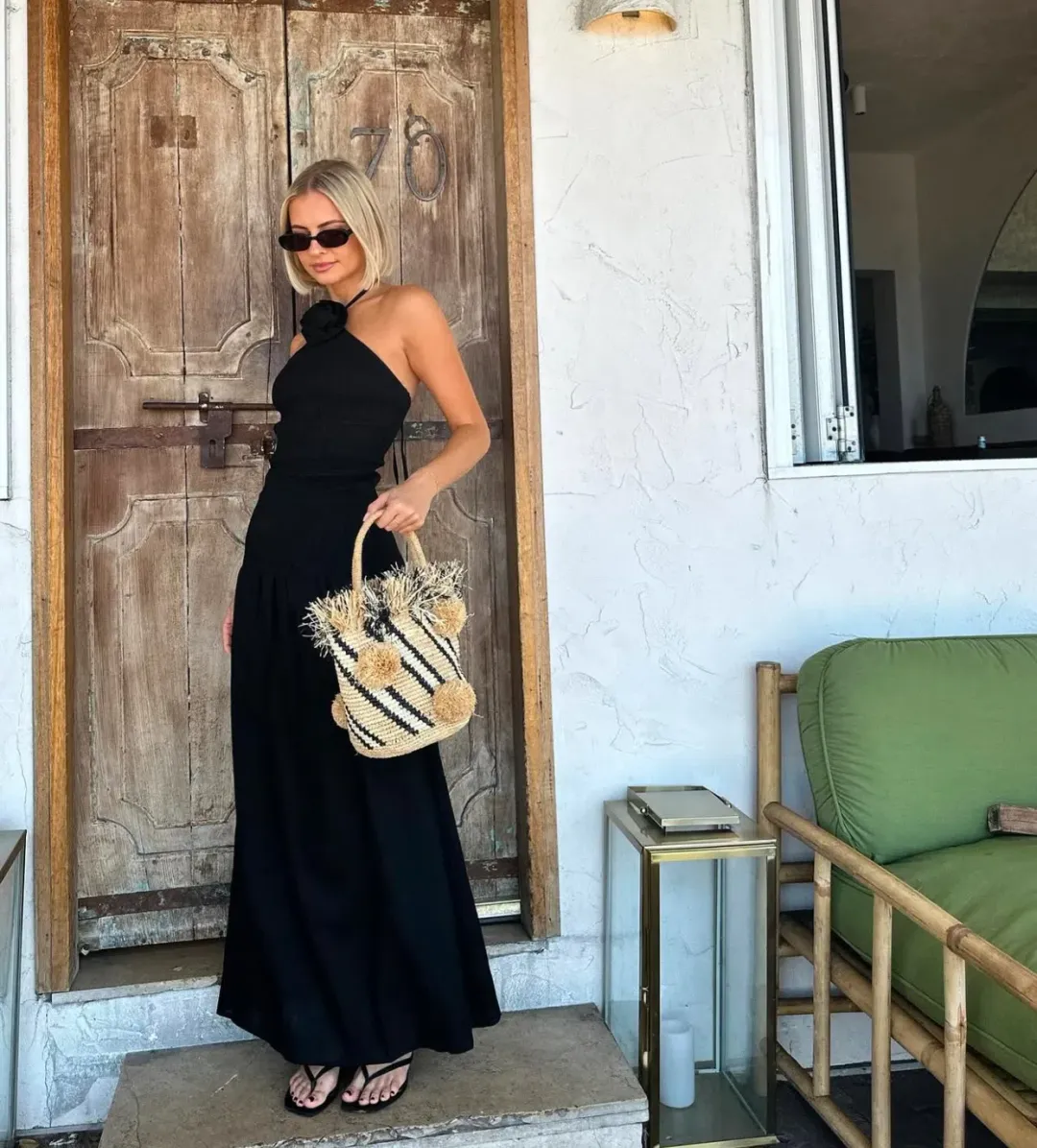 The Wolf Gang Siesta Maxi Dress Black Size XS / AU 6 for rent on The Volte - main image