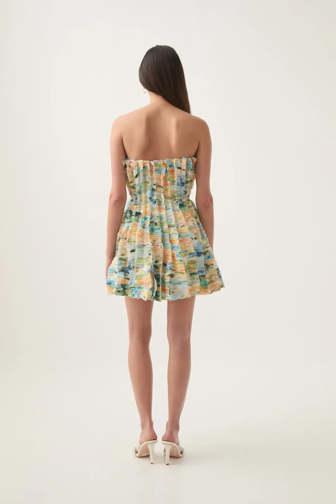 Aje Hybrid Sleeveless Mini Dress Floral Haze Size AU 10 for rent on The Volte - main image