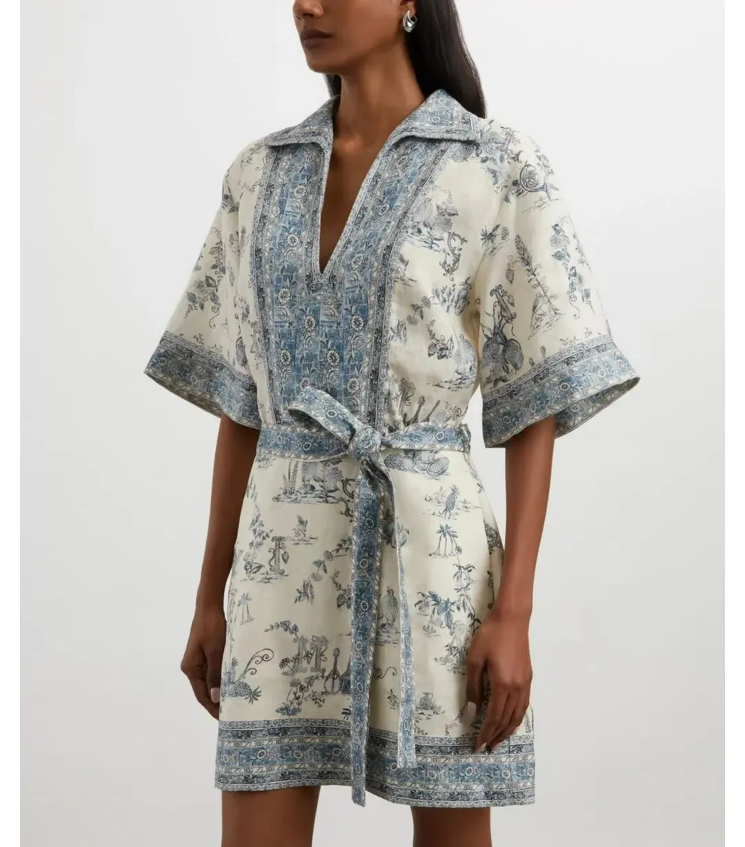 Alemais Casa Mini Dress Print Size AU 6 for rent on The Volte - main image