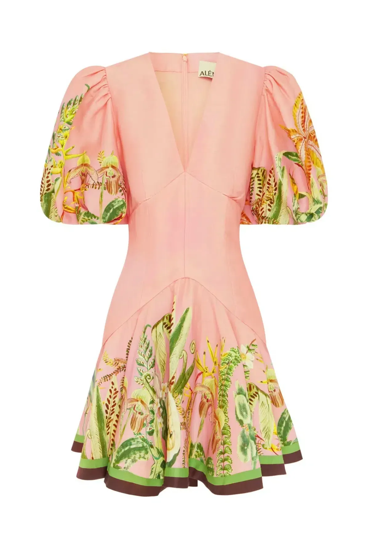 Alemais Papaya Mini Dress Pink Size AU 16 - Image 5