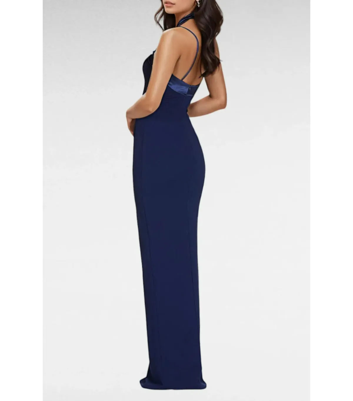 Love Nookie Alias Halter Gown Navy Size AU 8 - Image 2