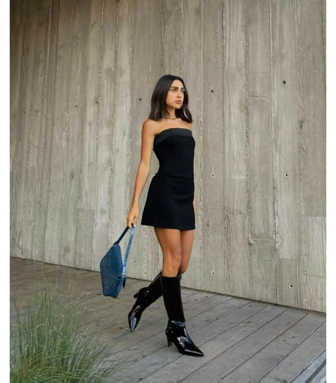 With Jean Chloe Corset Dress Black Size XS / AU 6 for rent on The Volte - main image