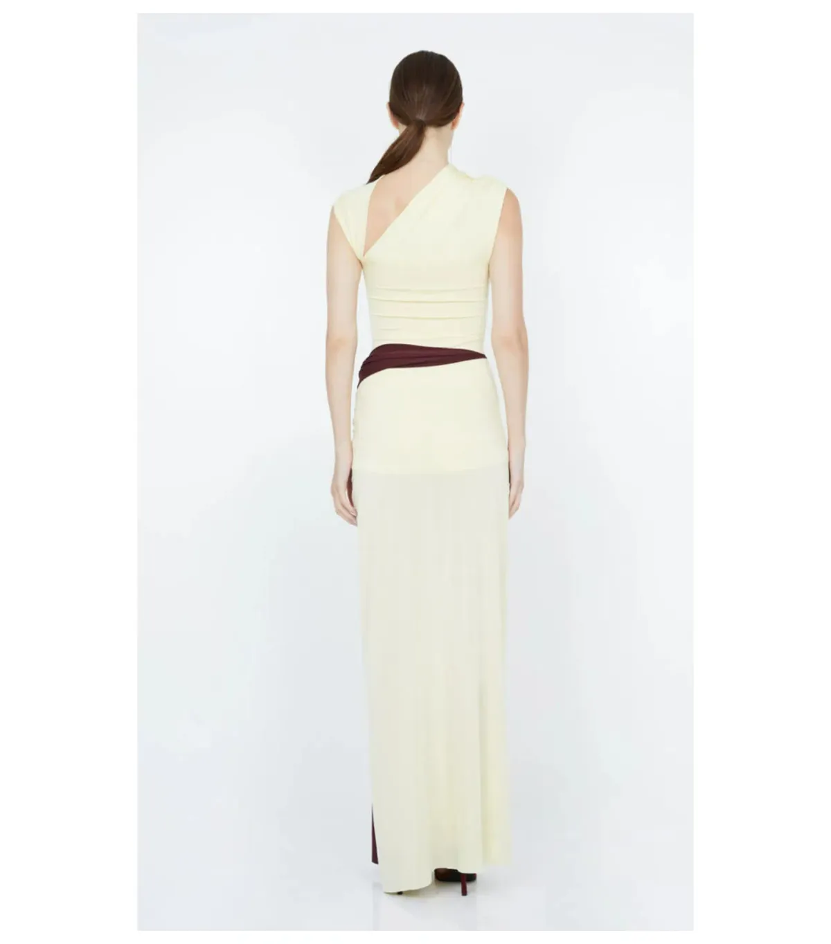 Bec & Bridge Greta Twist Maxi Dress in Butter Size AU 6 - Image 4