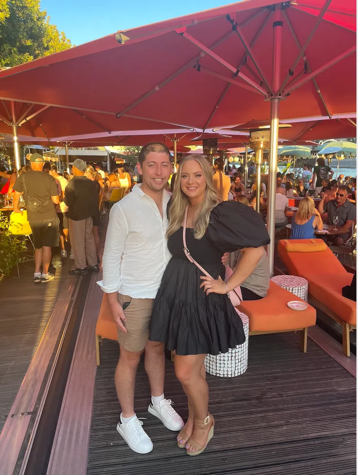 Aje Casa Puff Sleeve Mini Dress Black Size 10 - Image 5