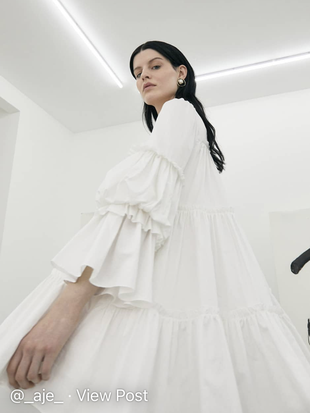 Aje L Espirit Mini Dress White Size 10 for rent on The Volte - main image