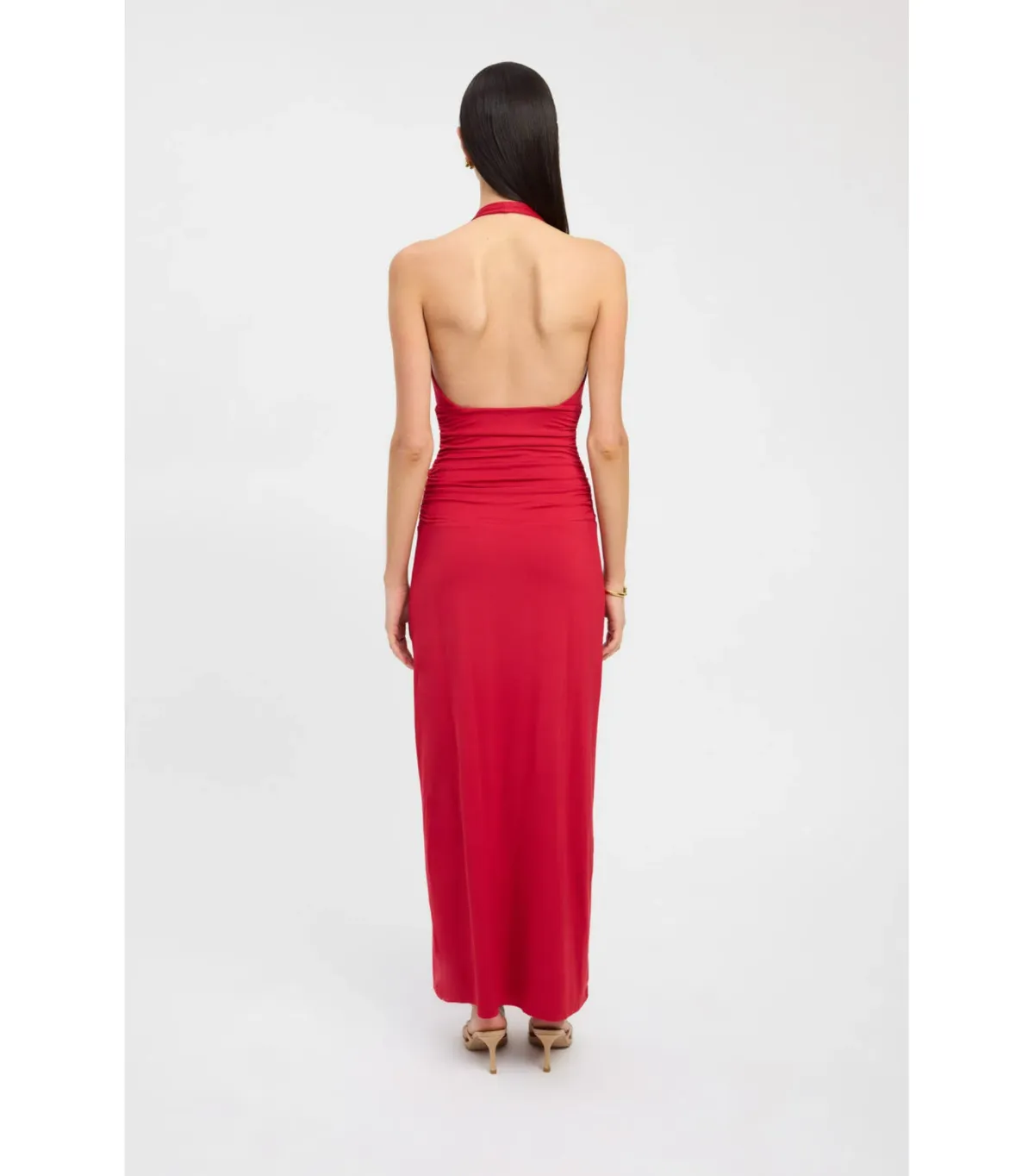 Kookai Brooklyn Maxi Dress in Scarlet Size AU 6 - Image 3