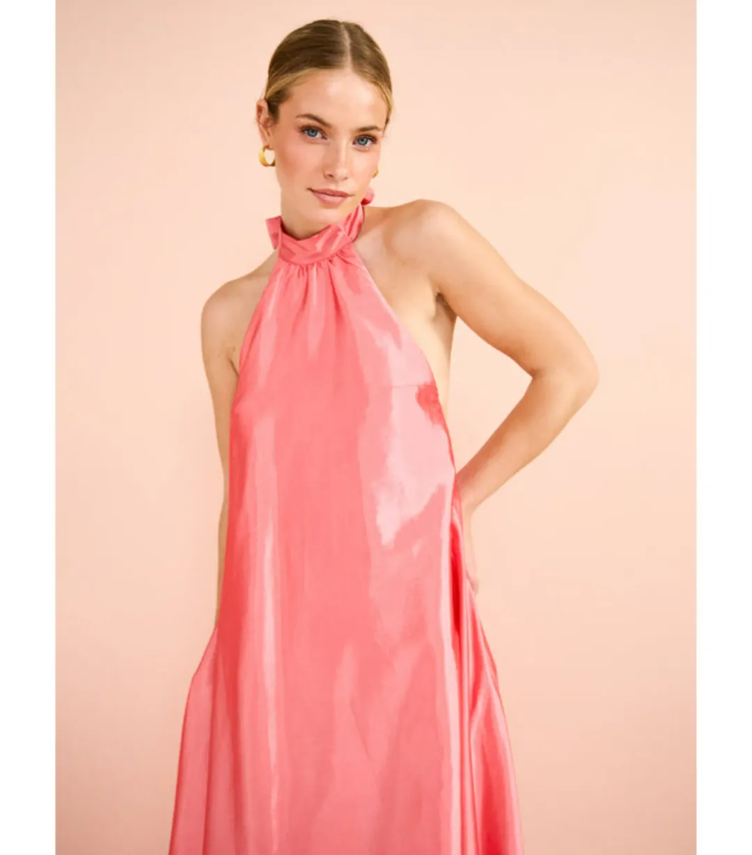 Hansen and Gretel Gateau Gown in Watermelon Size AU 8  for rent on The Volte - main image