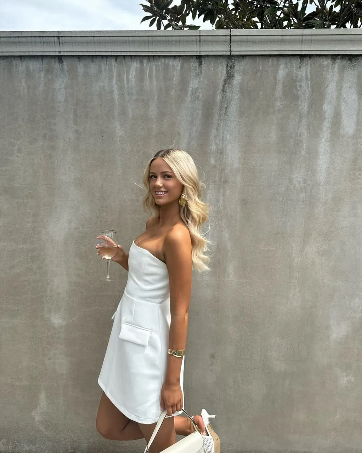 Odd Muse The Ultimate Muse Strapless Dress in White Size AU 8  - Image 5