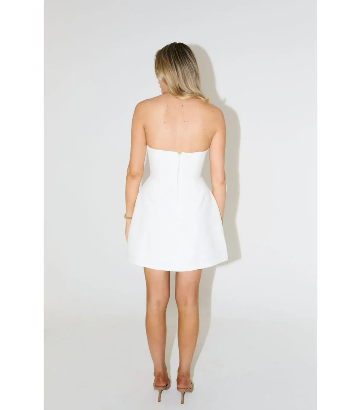 Odd Muse The Ultimate Muse Strapless Dress in White Size AU 8  - Image 3
