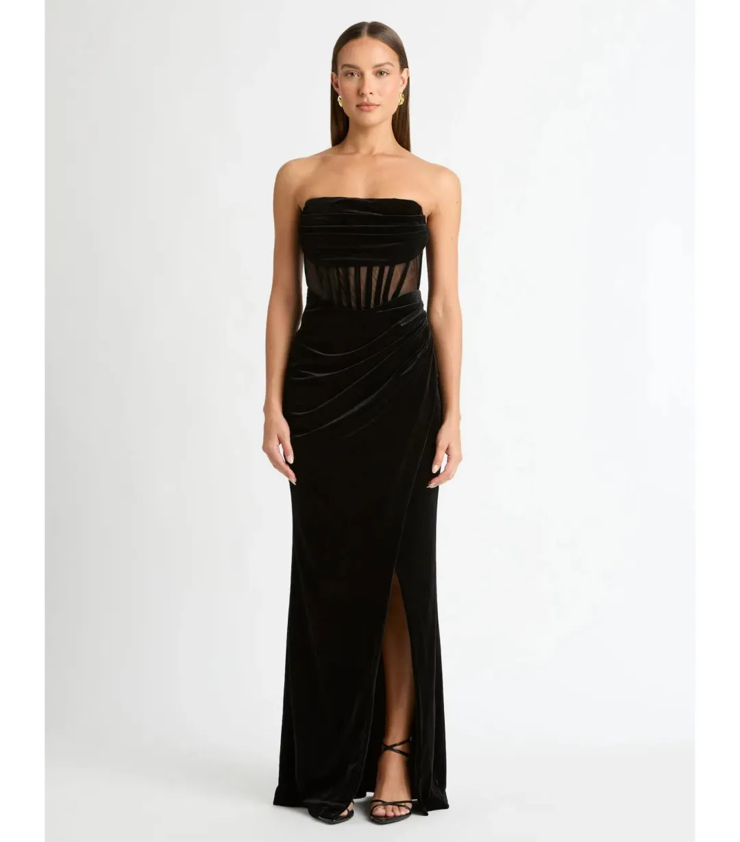 Sheike Trinity Maxi Dress Black Size AU 6 for rent on The Volte - main image