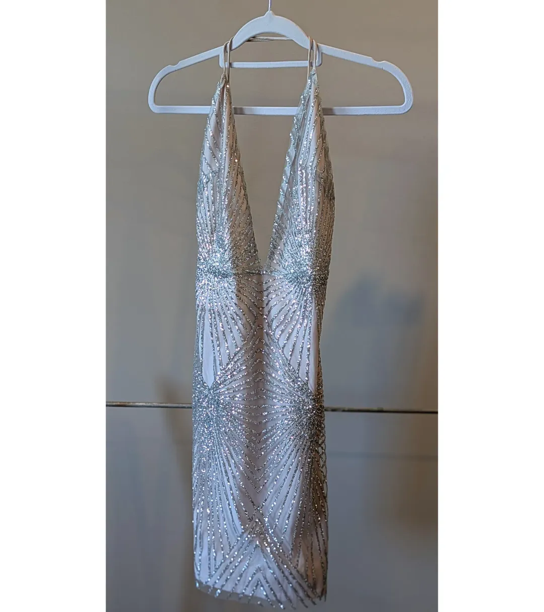 Meshki Mini Silver Sheer Size XS / AU 6  for rent on The Volte - main image