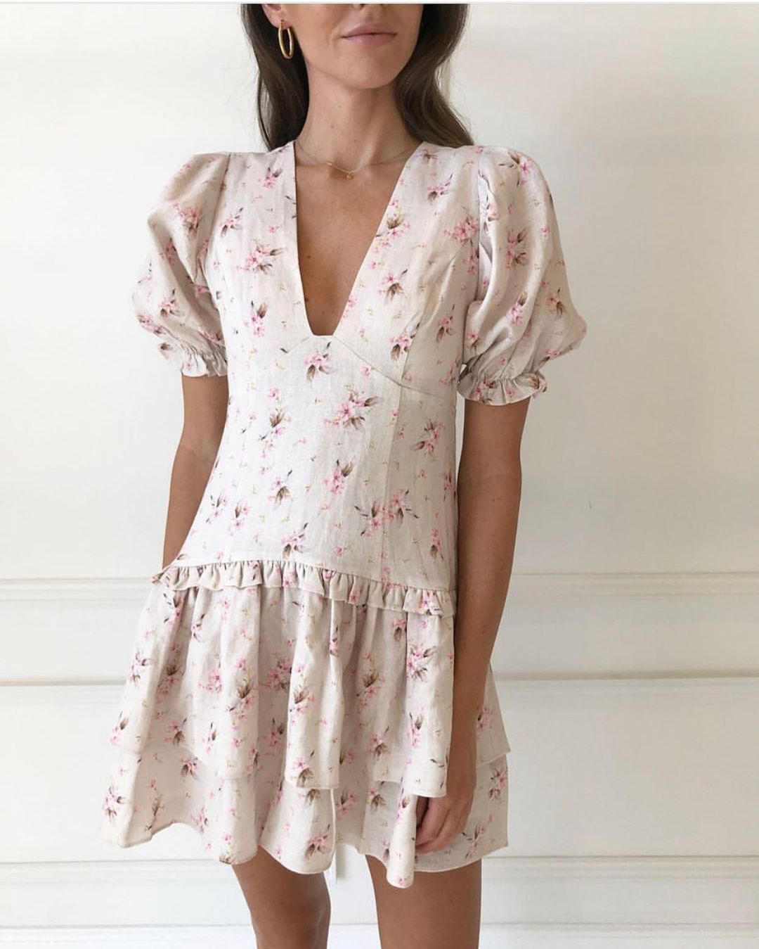 Hensley and Gretel Scarlett Dress Madonna Blush Print 6 for rent on The Volte - main image