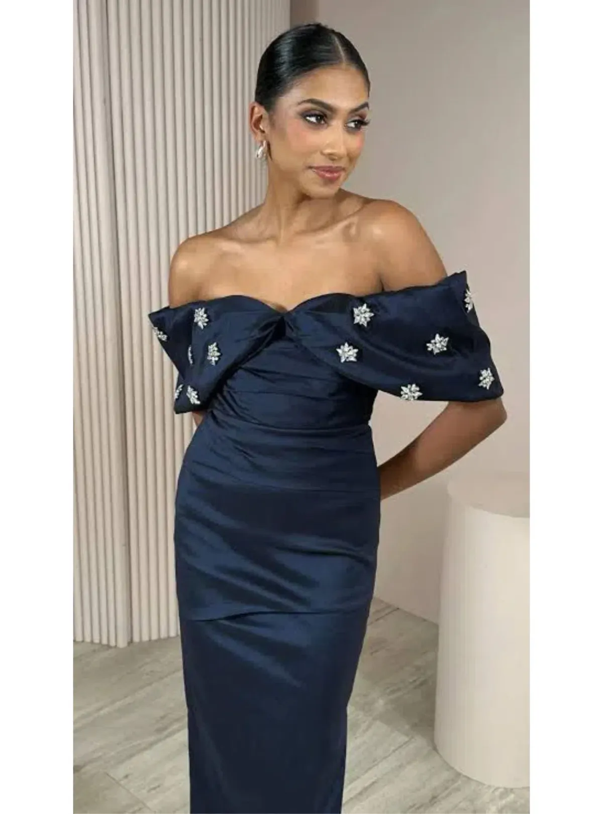 Azzurielle The Inara Midi Dress Navy Size 10 - Image 1