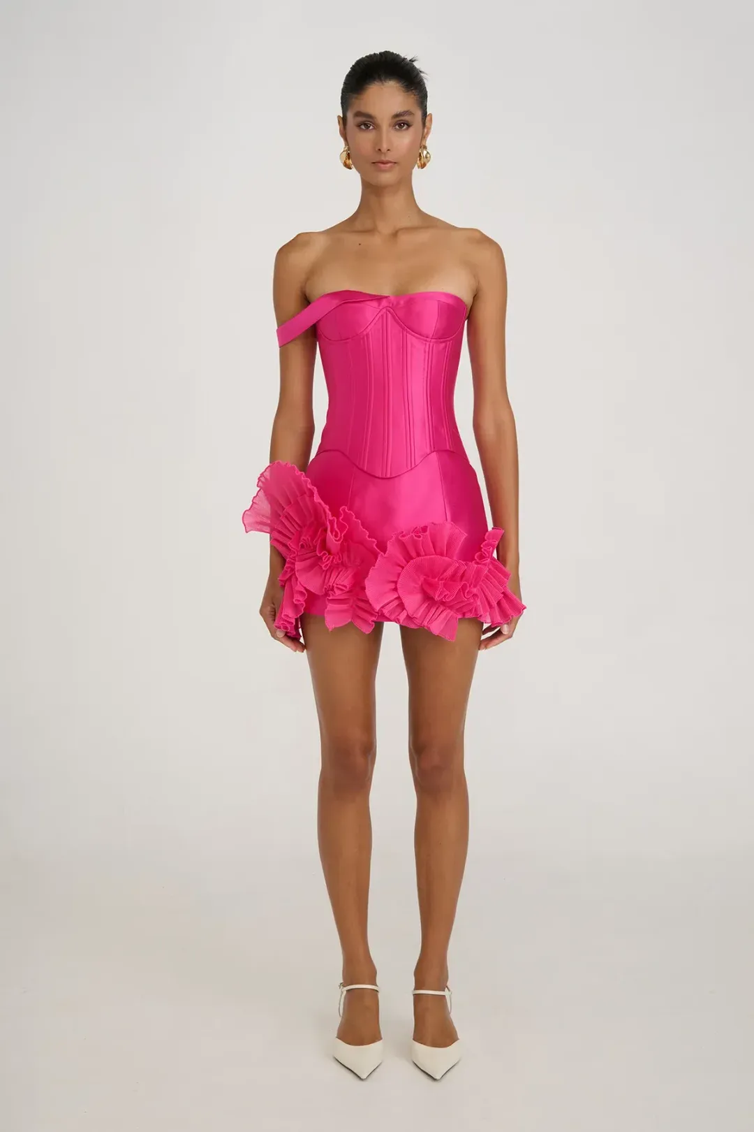 Eliya The Label Jenaya Top and Kerrie Skirt Set Magenta Size XS/Au 6  for rent on The Volte - main image